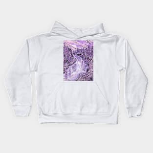 Purple Forest Stream Kids Hoodie